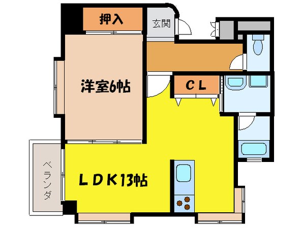 シティ－ハイツ石原の物件間取画像